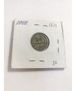 1888 Dominican Republic 2½ Centavos – Elephant Head Vintage Rare Coin - €6,06 EUR