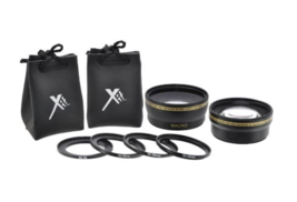 Xit .43X HD Wide Angle AF Lens + 2.2x HD Telephoto AF Lens Kit 58mm - £27.66 GBP