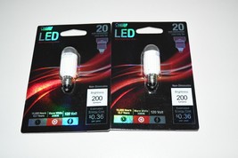 Lot 2 Feit Electric Led Bulb Sw E11 3w 3k 20 W Equivalent Lamp Base New 1D 1/23 - £15.36 GBP