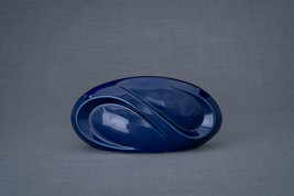 Eternity Handmade Cremation Keepsake Urn - Small | Cobalt Metallic | Cer... - $235.00+