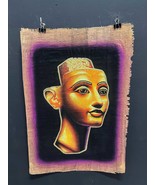 Queen Cleopatra Glowing Papyrus Painting - Egyptian Queen - Unique Ancie... - $167.12 CAD