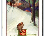 Mountain Forest Sunset Christmas Best of Seasons DB Postcard P23 - $3.91