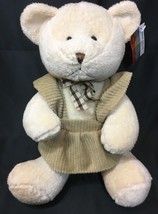 Treasure Chest Toys Teddy Bear Beige Stuffed Animal Sun Dress 12&quot; TAG - £23.46 GBP