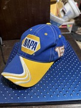 Napa Racing Michael Waltrip Racing #15 Blue And Yellow Adjustable Hat Ca... - $12.86