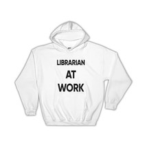 LIBRARIAN At Work : Gift Hoodie Job Profession Office Coworker Christmas - £28.31 GBP