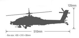 Academy 12129 AH-64A ANG South Carolina Plastic Attack Helicopter Hobby Model image 4