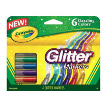 Crayola Glitter Markers 6pcs - £30.93 GBP