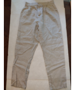 IXIMO Womens Beige Linen Front Pleated Pant Button Closure Size Small EUC - €13,75 EUR