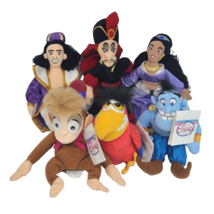 Disney Store Aladdin Lot Of 6 B EAN Bag Stuffed Animal Plush New W Tag Jasmine - $57.00