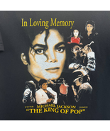 Michael Jackson In Loving Memory T-Shirt Black Size L King of Pop 2009 M... - £18.00 GBP