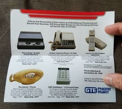 1984 GTE Talk of the Town Ad Order Form Genie Phone Uniden Fanon Phone-Mate - £7.72 GBP