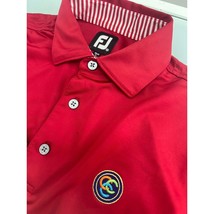 Footjoy FJ Coral Creek Club Men Golf Polo Shirt Placida Florida Stretch Medium M - £19.69 GBP