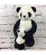 Christmas Around The World Plush Panda Mom W/Child Vintage 1988 House Of... - $17.82