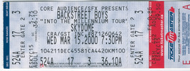 BACKSTREET BOYS 2000 TICKET STUB TORONTO SKYDOME INTO THE MILLENNIUM TOU... - £10.01 GBP