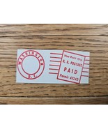 US Post Meter Stamp Washington DC 1960s Non-Profit Org. Cutout - $5.41 CAD