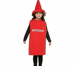 Ketchup Bottle Condiment Comical Child Halloween Costume Girls Size Standard - £19.68 GBP