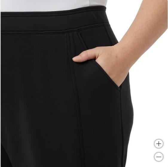 32 Degrees Womens Jogger Black Pants Active Pockets Stretch Comfortable Soft Item image 10
