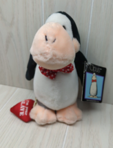 Dakin vintage Bloom County Plush Opus Penguin Love slave ball chain red ... - £7.87 GBP