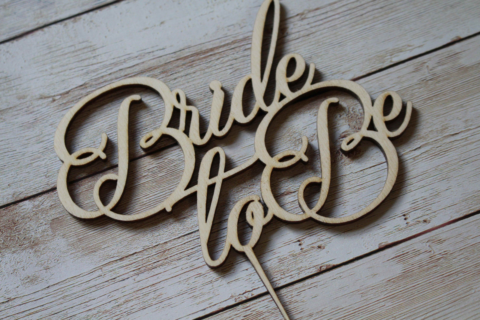 Bride to Be Custom Personalised Wedding Cake Topper Wooden Handmade Ireland - $14.60
