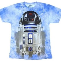 STAR WARS R2-D2 MEN&#39;S COTTON SMALL BLUE TEE NEW - $18.97