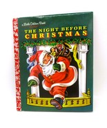 The Night Before Christmas Hardcover Little Golden Book Classic By Cleme... - €5,92 EUR
