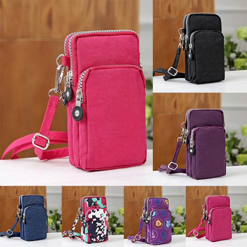 Women Cross Body Bag Mobile Phone Pouch Shoulder Bag Wallet Purse Handbag - £12.02 GBP