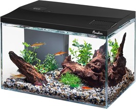 5 Gallon Fish Tank With Detachable Lid, Temp Monitoring, And Removable Filtratio - $86.99