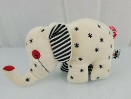 Jelly Kitten White Cream Ivory Black Red Star Stripe Plush Elephant Chim... - $49.49