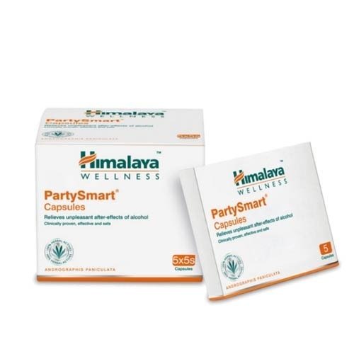 Primary image for Himalaya Party Smart Capsules (Box of 25 Cap) relieves after effects of ALCOHOL