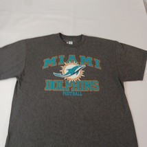 NFL Team Apparel Miami Dolphins Men's Gray Short Sleeve Graphic T-Shirt Size XL image 6