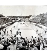 The Olympic Games In Athens Marathon 1913 Plate Print 2 Page History DWAA15 - $49.99