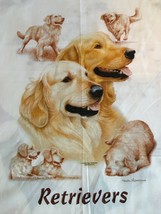 Golden Retriever Dog HEAT PRESS TRANSFER for T Shirt Tote Sweatshirt Fab... - £5.19 GBP