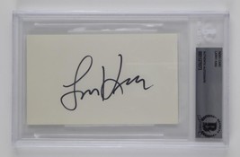 Larry King Signed Autographed Slabbed 3x5 Index Card TV &amp; Radio Host Beckett COA - $64.34