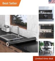 Elegant Waterproof Peel and Stick Black Marble Wallpaper for Counters &amp; ... - $39.00