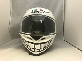 Big Teeth Motorcycle ATV Helmet Face Grin Smile Sticker Mouth Decal NEW - $16.95
