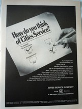 Cities Service Company Magazine Advertising Print Ad Art 1969 - $3.99