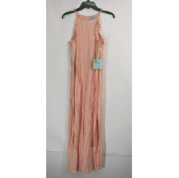 Primary image for CeCe Womens 6 Orange Coral Halter Wide Leg Jumpsuit NWT BU27