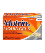 Motrin IB Pain Reliever &amp; Fever Reducer Liquid Filled Gel Capsules 120 C... - $17.58 CAD