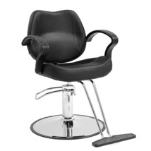 Black, Max Load Weight Of 330 Lbs, 360° Swivel, Footrest, And Heavy-Duty - £153.36 GBP