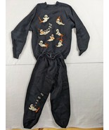 Tultex Halloween Ghost Sweatshirt M10/12 Sweatpants S 6/8 Set Black - $19.68