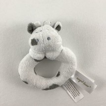 Angel Dear Plush Cow Calf Baby Ring Rattle Toy Barnyard Pal Soft Teether - £13.20 GBP