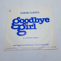 David Gates 7&quot; 45 rpm &quot;Goodbye Girl&quot; on Elektra Record w Orig Sleeve NM record - £3.84 GBP
