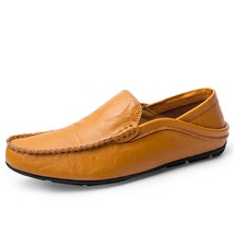 Italian Men Shoes Casual   2020 Summer Mens Loafers Leather Moccasins  Slip on B - £52.89 GBP