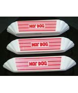 Lot OF 3 VINTAGE STYLE  HOT DOG Carnival Tray Holders - £7.82 GBP