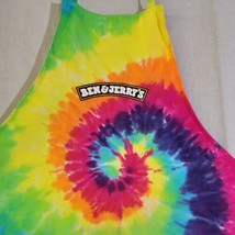 Ben &amp; Jerry&#39;s Tie Dye Apron Tex Fab Made in Canada - £24.23 GBP