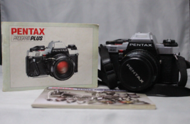 Pentax Program Plus 35mm Film Camera Silver New Batteries Manual Included - $66.44