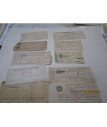 VARIOUS BANKS CHECK UNITED STATES CHECKS 10 LOT BANKING  EPHEMERA 1888 T... - £56.31 GBP