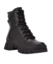 GUESS Women&#39;s Hearly Black  Lug Sole Hiker Boot 9 1/2 M No Box B4HP - $39.95