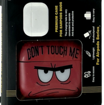 For Airpods Pro 2nd Generation Case Cover with Lanyard "Don't Touch Me"  RED image 2