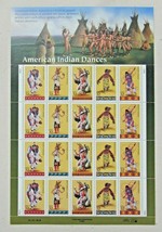 Sheet Of 20 American Indian Dances 32¢ Us Ps Postage Stamps Sc # 3072-3076 - £15.35 GBP